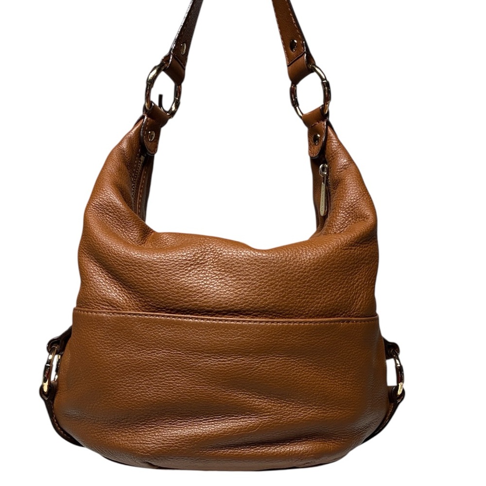 Michael Kors Leather Hobo Bag Luggage Brown - Picture 6 of 16